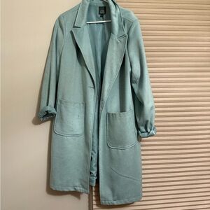 Elegant Women's Light Blue Coat